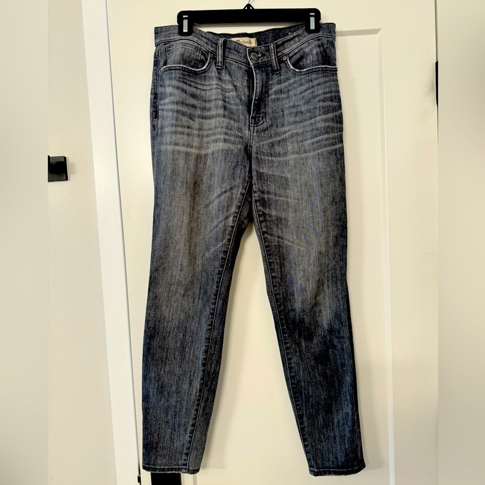 Gray skinny jeans from Madewell